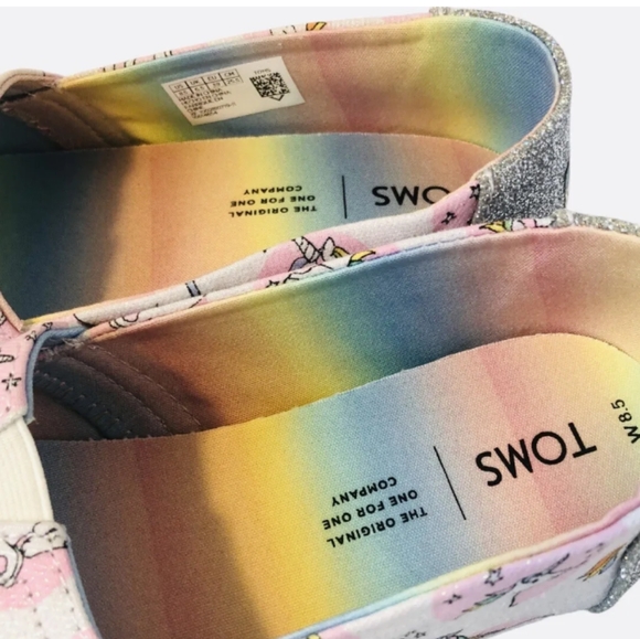 Toms Classic Pastel Shimmer Unicorn Print - Picture 3 of 7